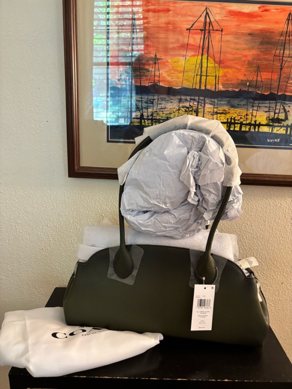 Authentic NWT Coach Empire Carryall 34 in Olive Green
